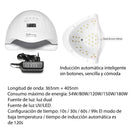 Lampara De Uñas Sun X5 Plus 54w Led Uv