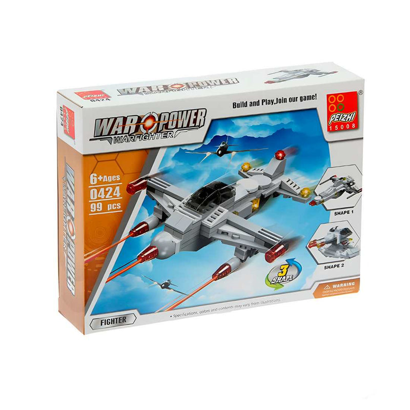 Avion De Combate Militar 3 En 1 Armable