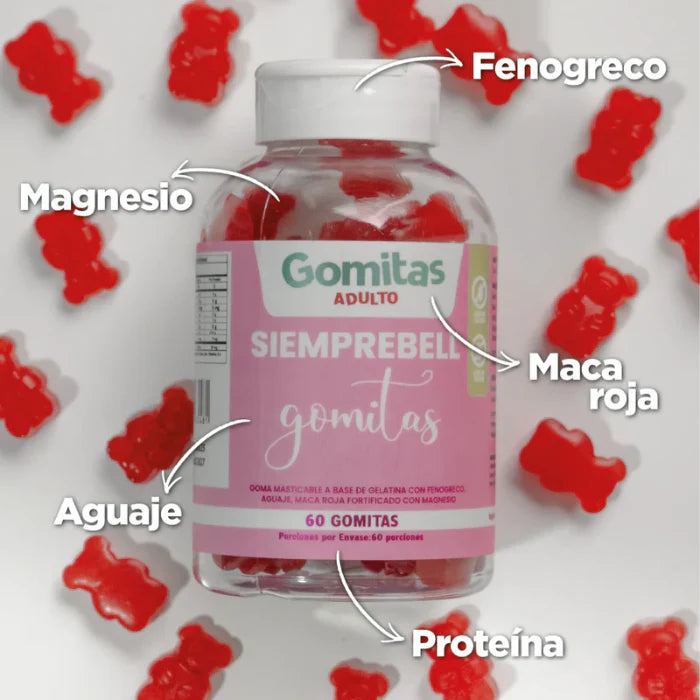 GOMITAS SIEMPREBELL ADULTO - DEFINE TUS CURVAS -50% OFF-