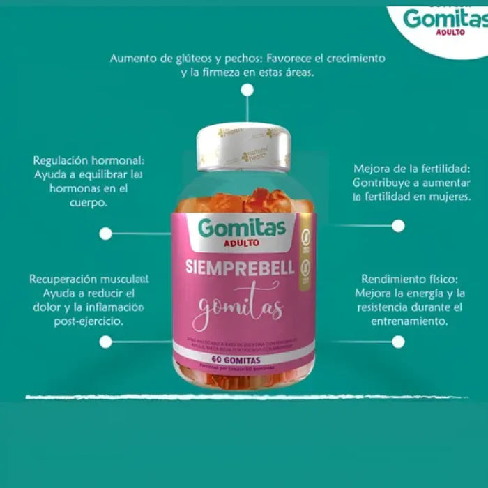 GOMITAS SIEMPREBELL ADULTO - DEFINE TUS CURVAS -50% OFF-